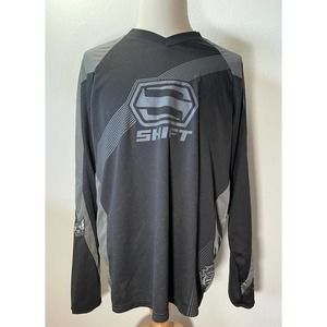 𝅺shift motorcycle long sleeve Mens shirt Sz XL